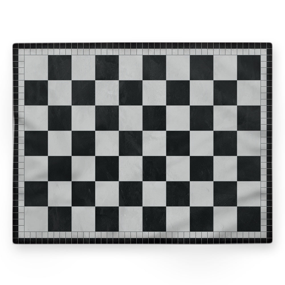 Nappe damier – Noir – 140×220 cm