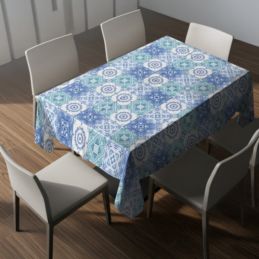 Nappe motifs géométriques – mise en situation