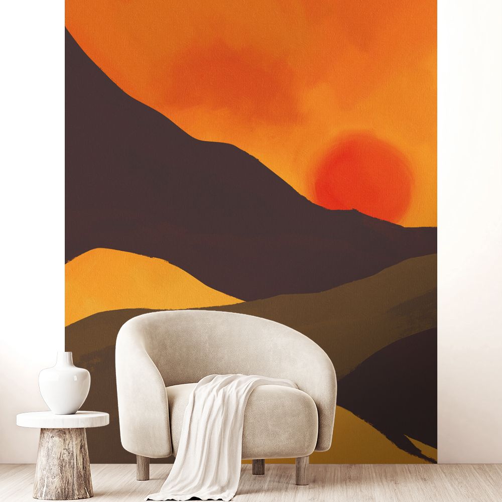 Papier peint "Coucher de soleil"