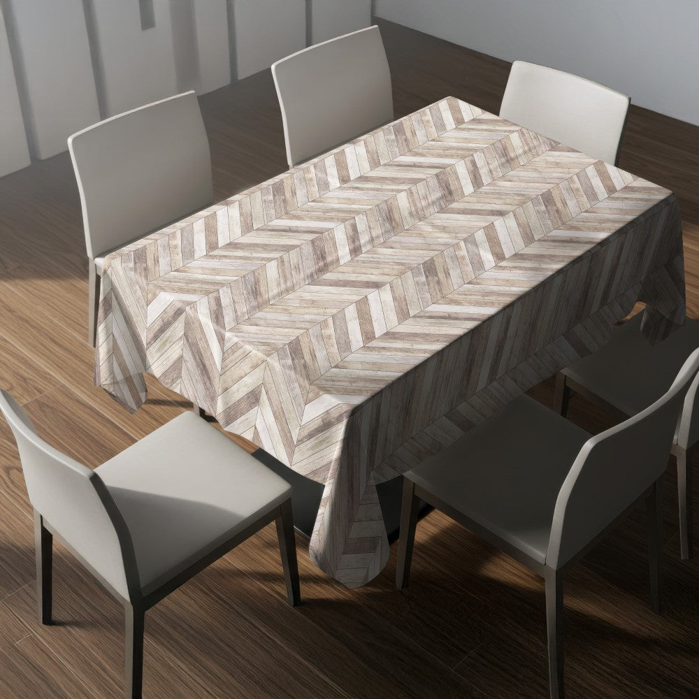 Nappe motif géométrique – mise en situation