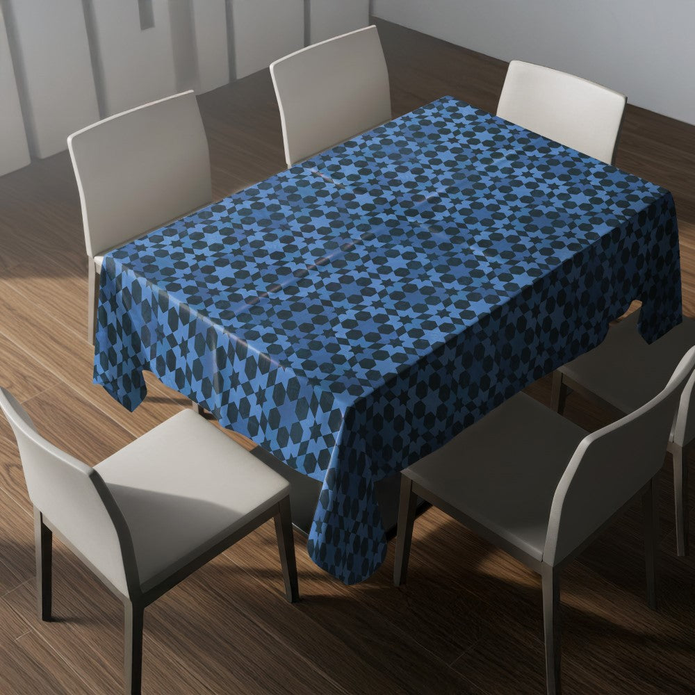 Nappe motif géométrique – mise en situation
