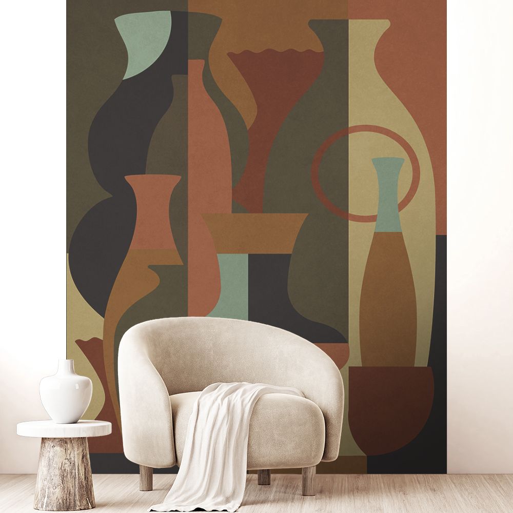 Papier peint "Formes géométriques modernes"