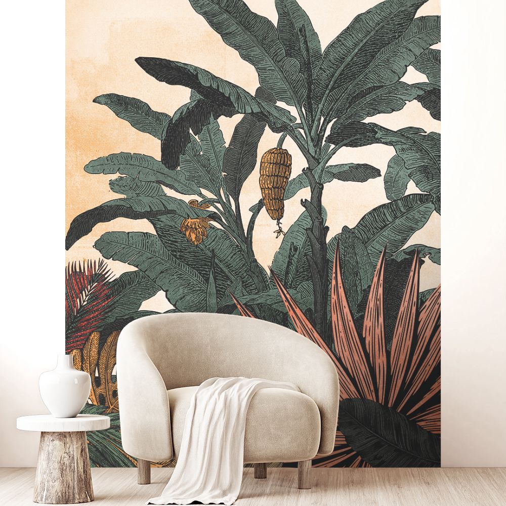 Papier peint "Nature exotique luxuriante"