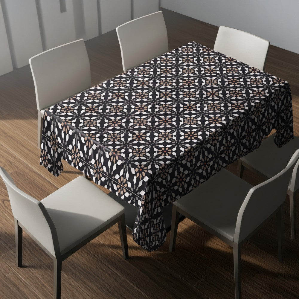 Nappe motif géométrique – mise en situation
