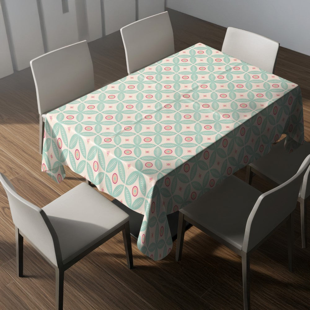 Nappe motif floral – mise en situation