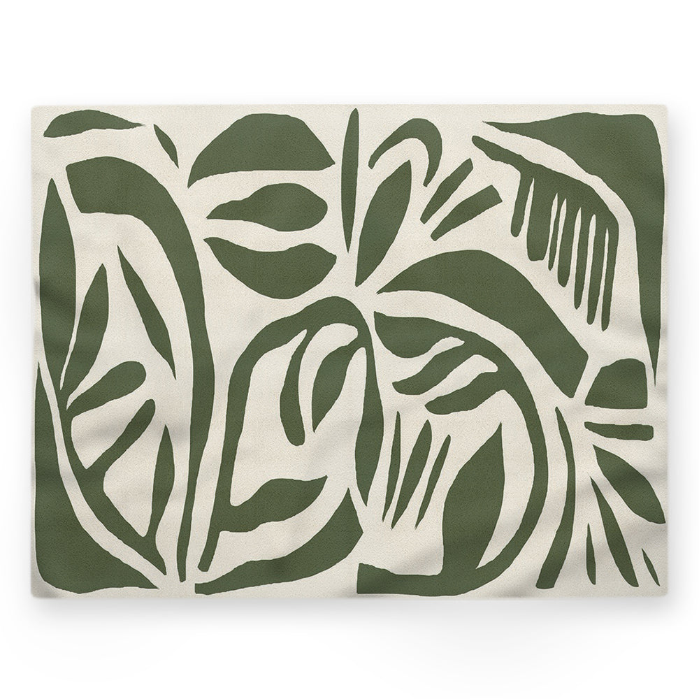 Nappe feuilles – Vert – 140×220 cm