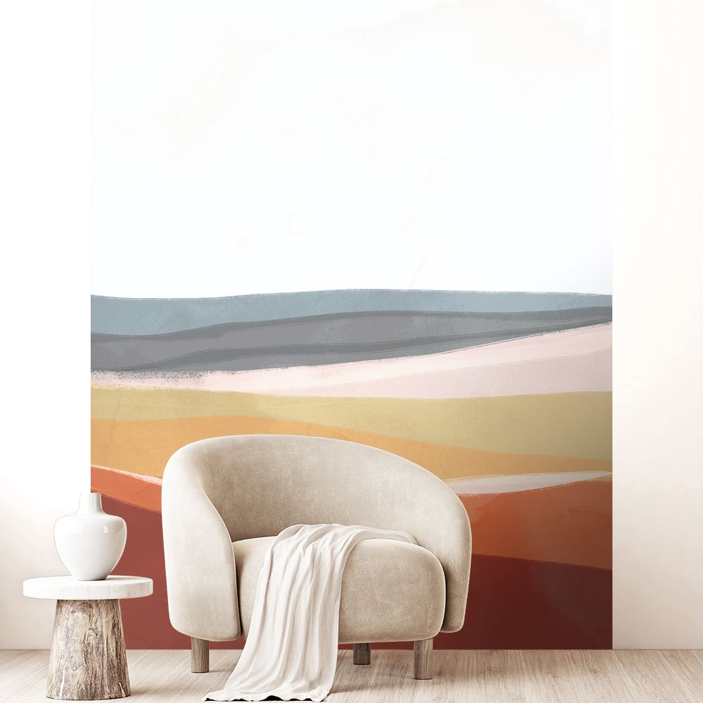 Papier peint "Couleurs douces modernes"