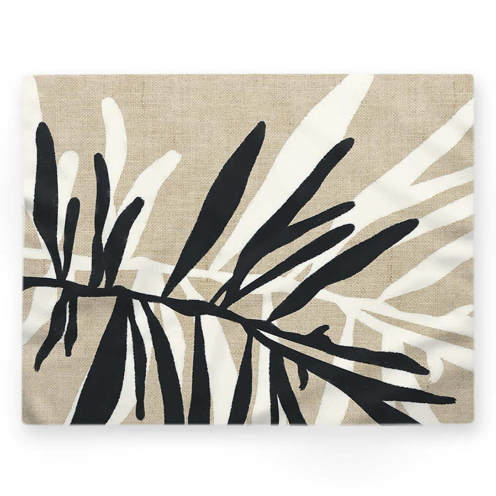 Nappe feuilles – Beige – 140×220 cm