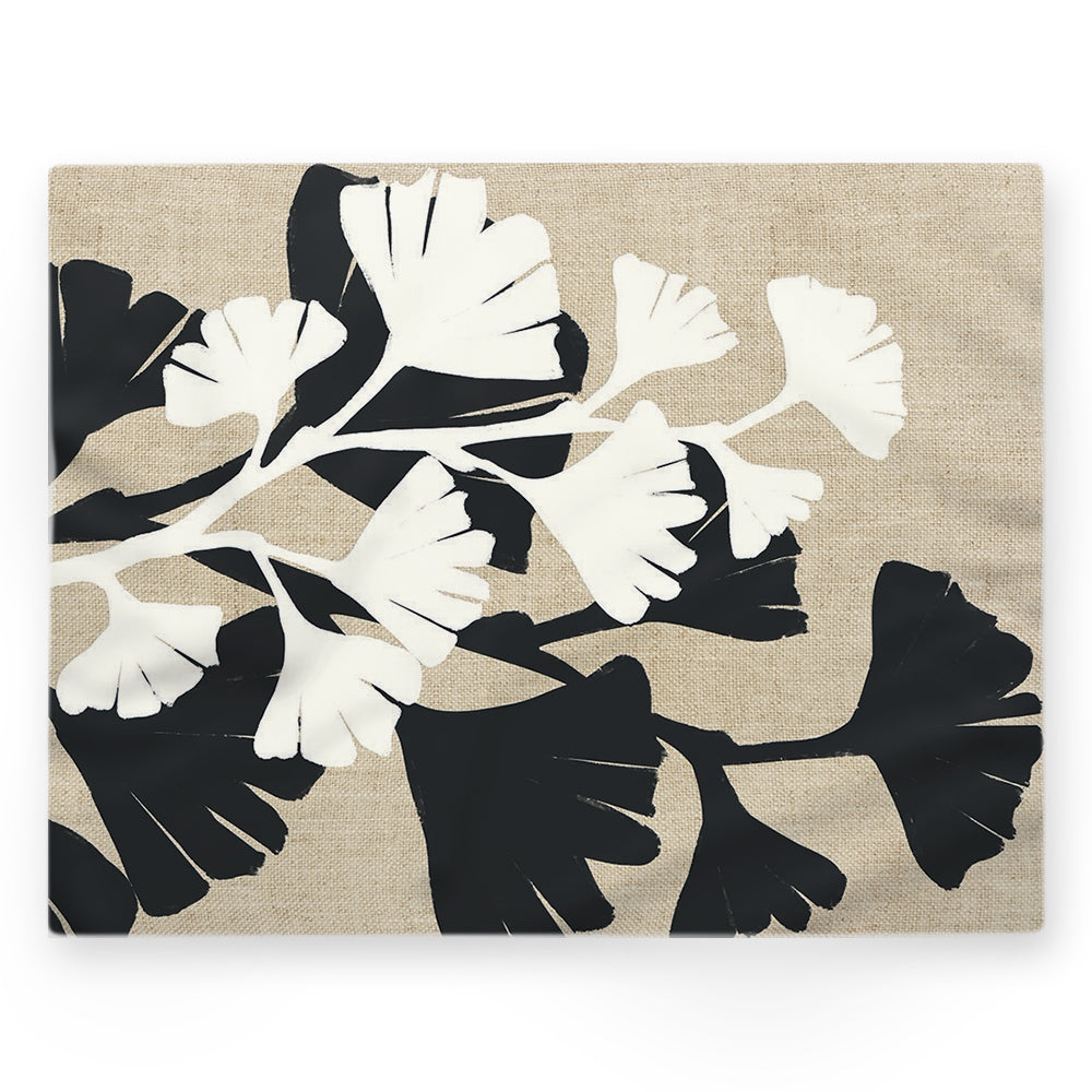Nappe feuilles – Beige – 140×220 cm