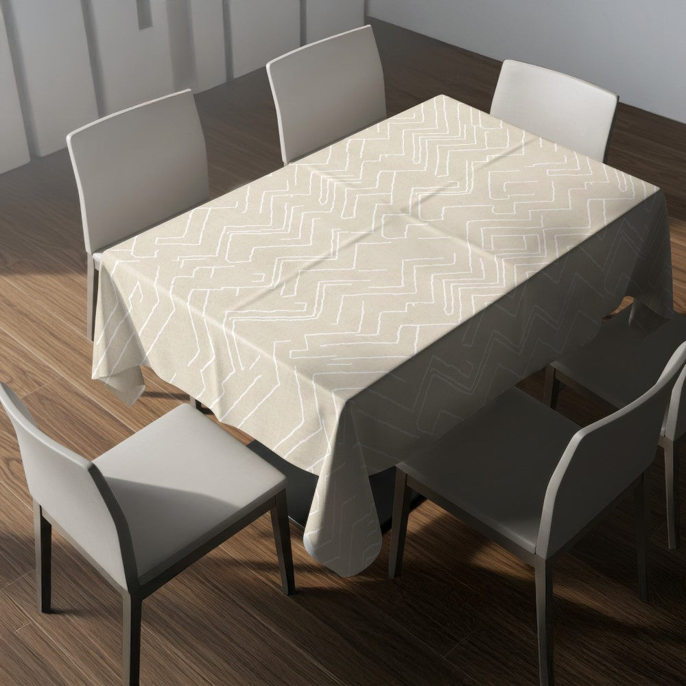 Nappe motif géométrique – mise en situation