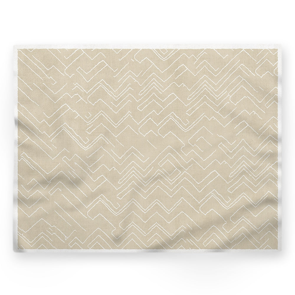 Nappe motif géométrique – Beige – 140×220 cm