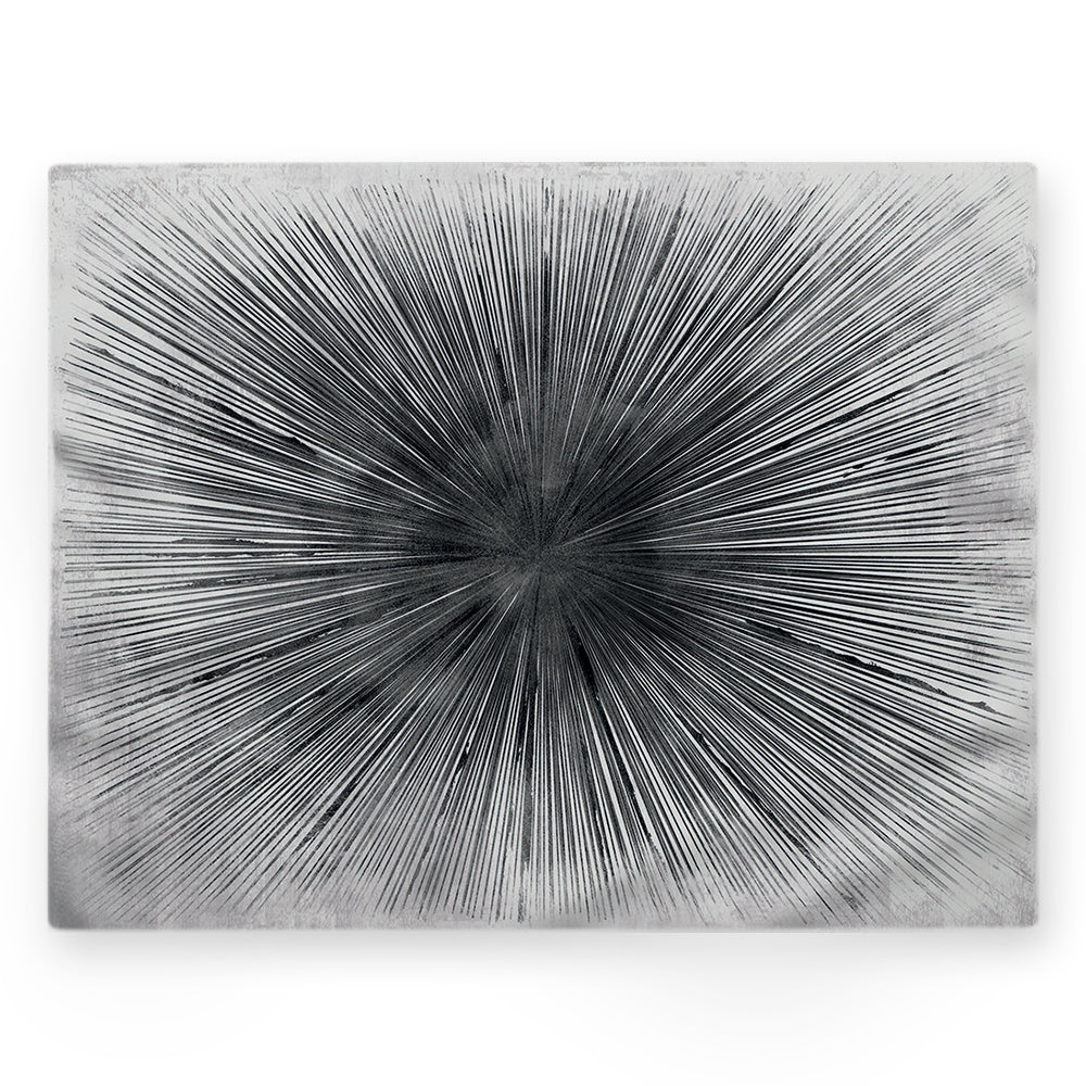 Nappe rayures – Gris / argent – 140×220 cm