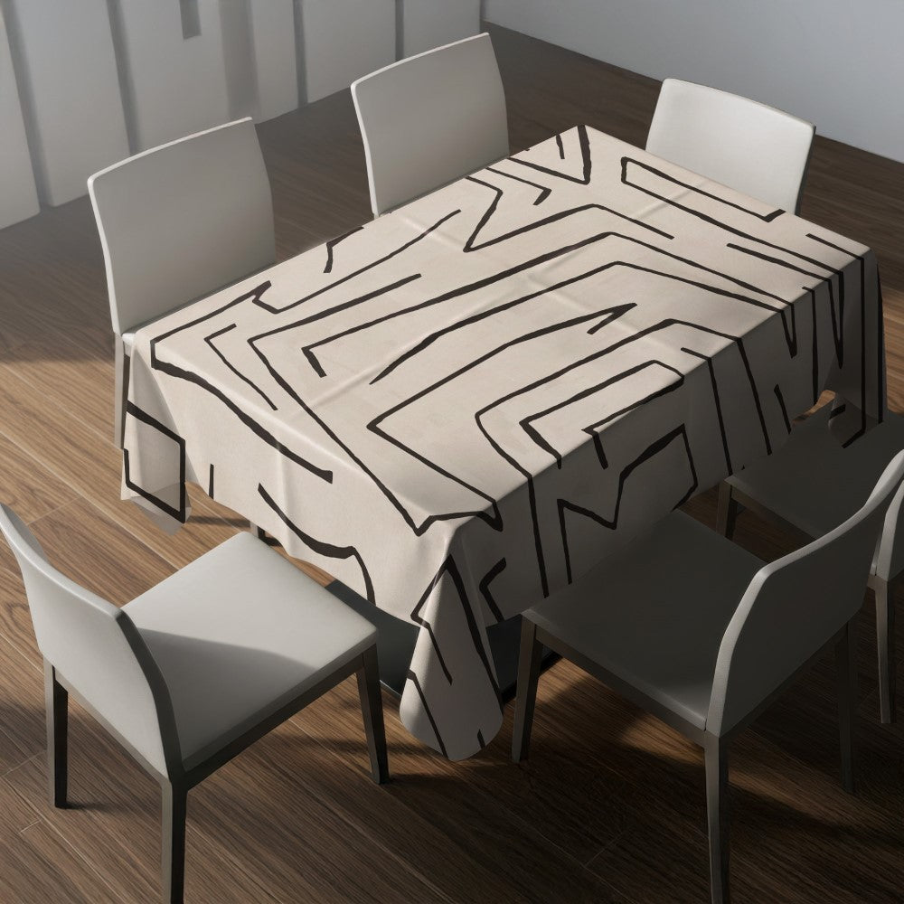 Nappe motifs géométriques – mise en situation