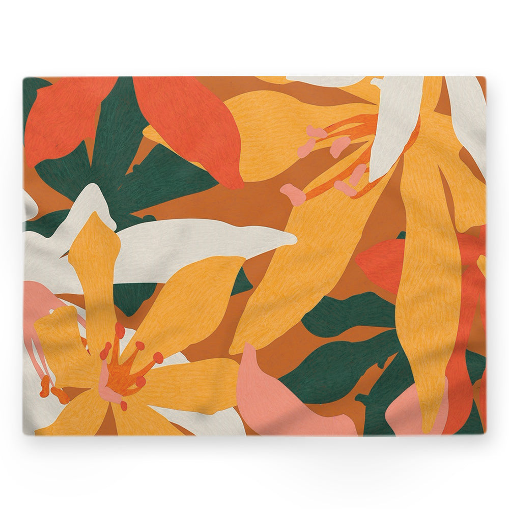 Nappe fleurs – Multicouleur – 140×220 cm