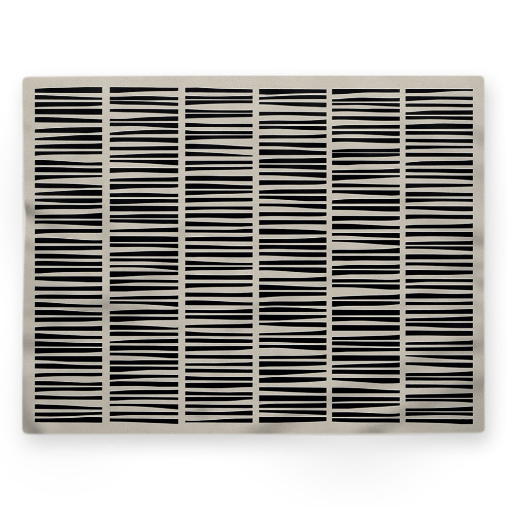 Nappe motif géométrique – Noir – 140×220 cm