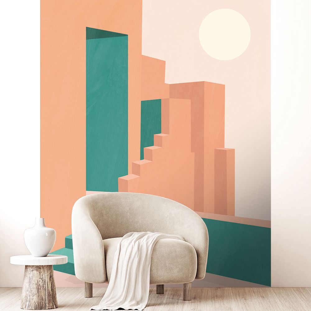 Papier peint "Formes géométriques audacieuses"