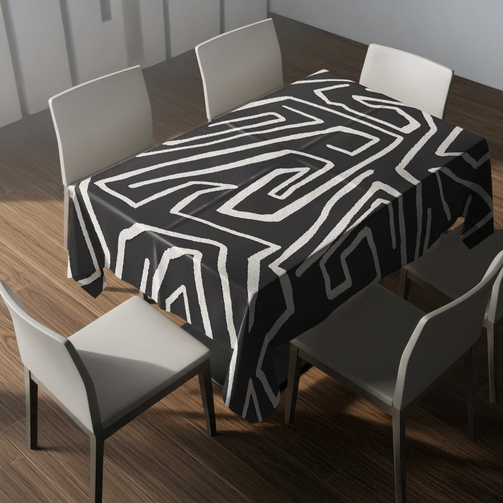 Nappe motifs géométriques – mise en situation