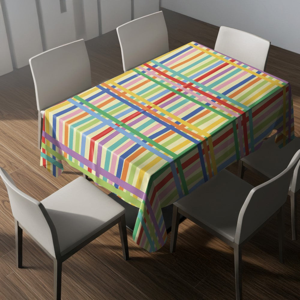 Nappe motif géométrique – mise en situation