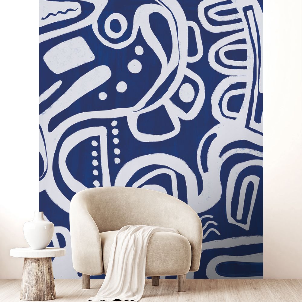 Papier peint "Motifs organiques fluides"