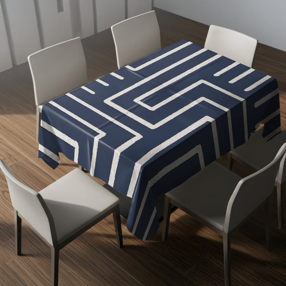 Nappe motif géométrique – mise en situation