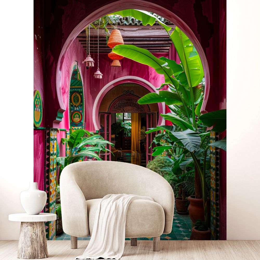 Papier peint "Motifs tropicaux luxuriants"