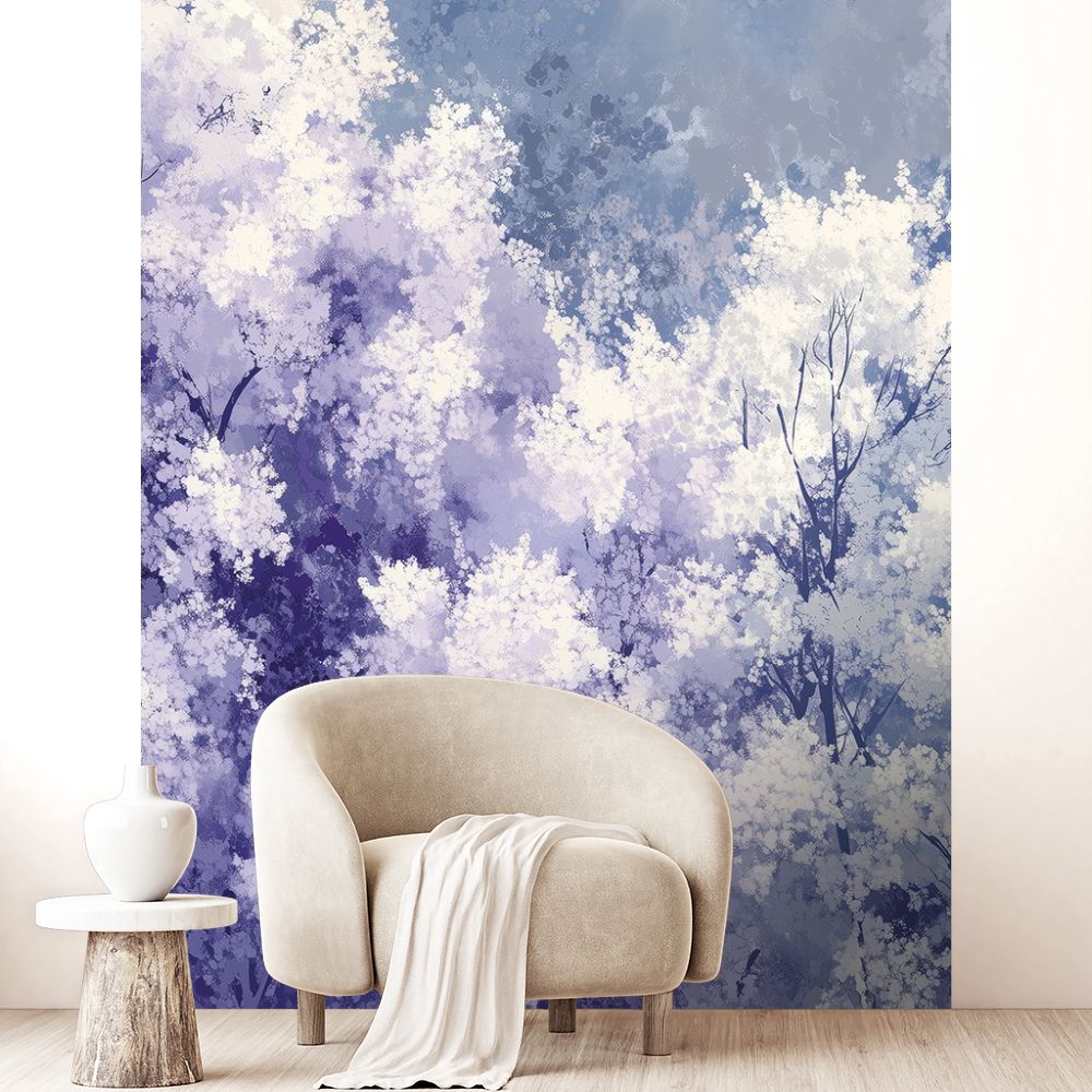 Papier peint "Effet floral envoûtant"