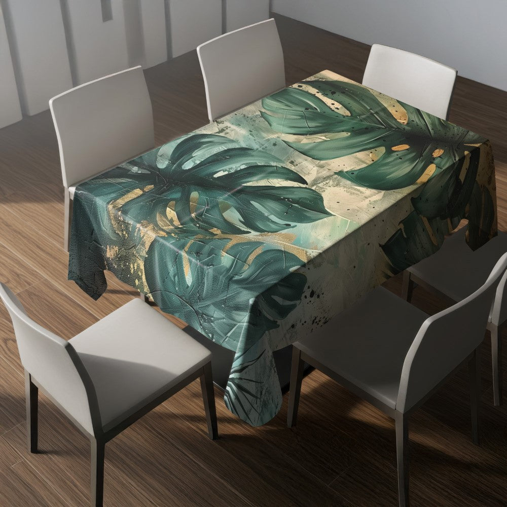 Nappe feuilles tropicales – mise en situation