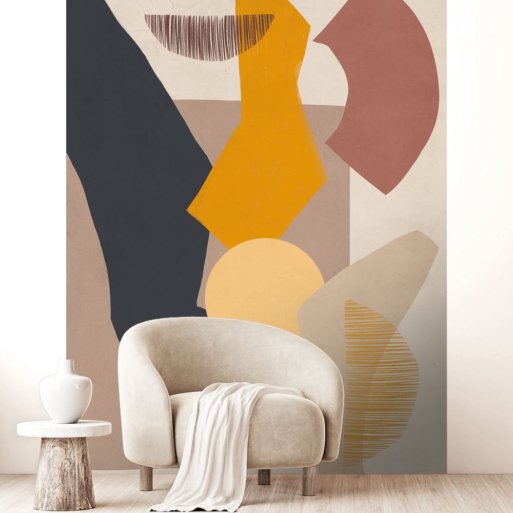Papier peint "Formes abstraites modernes"