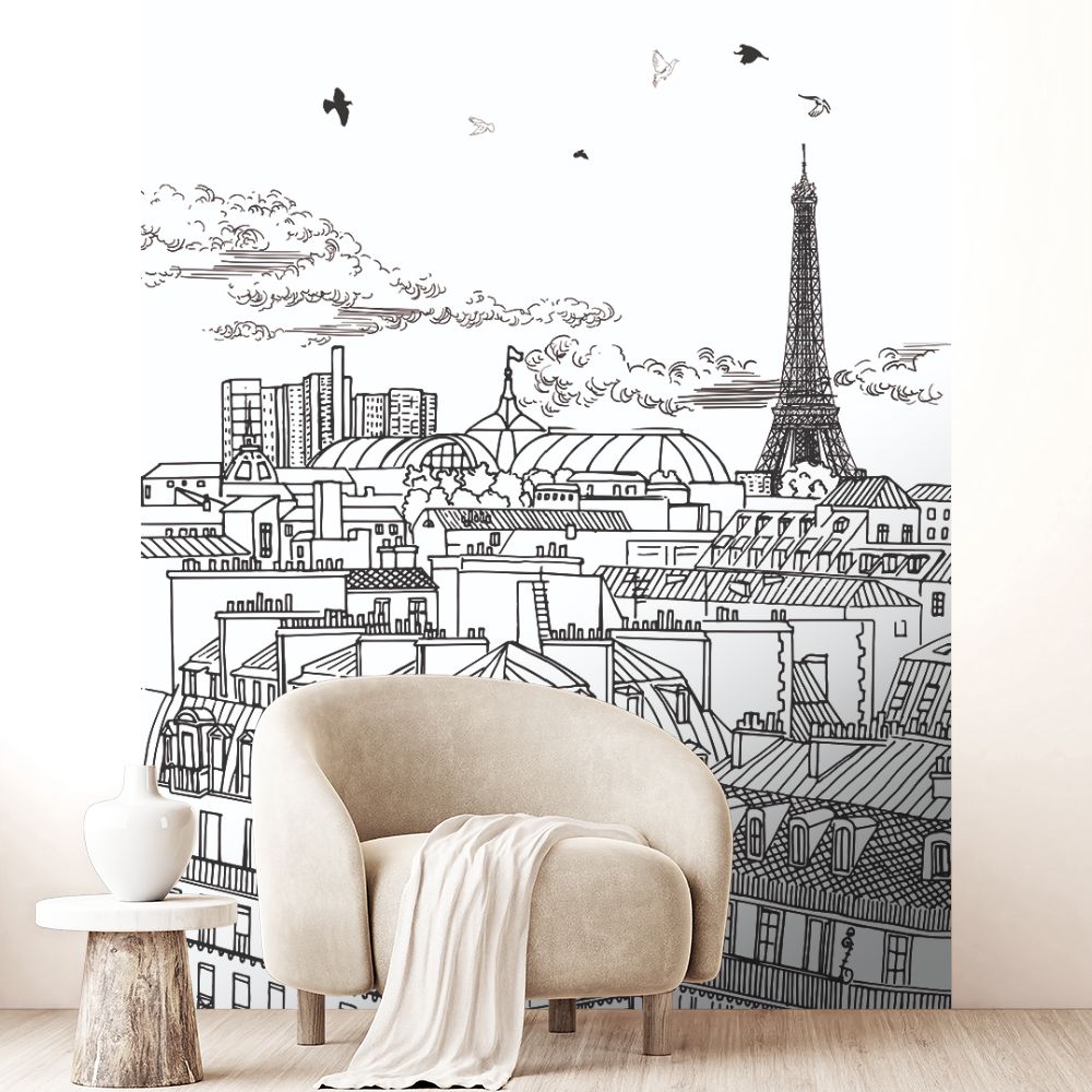 Papier peint "Vue urbaine parisienne"