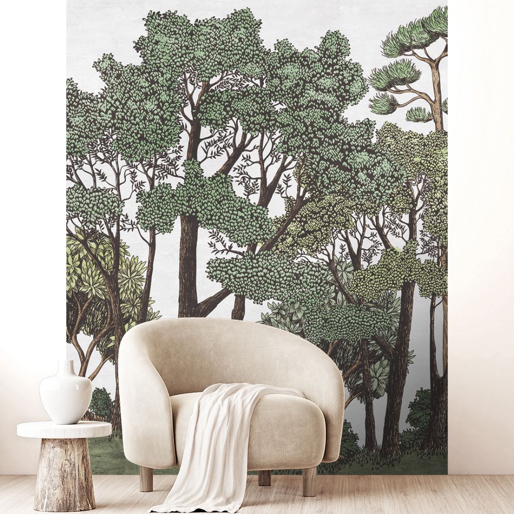 Papier peint "Forêt luxuriante"