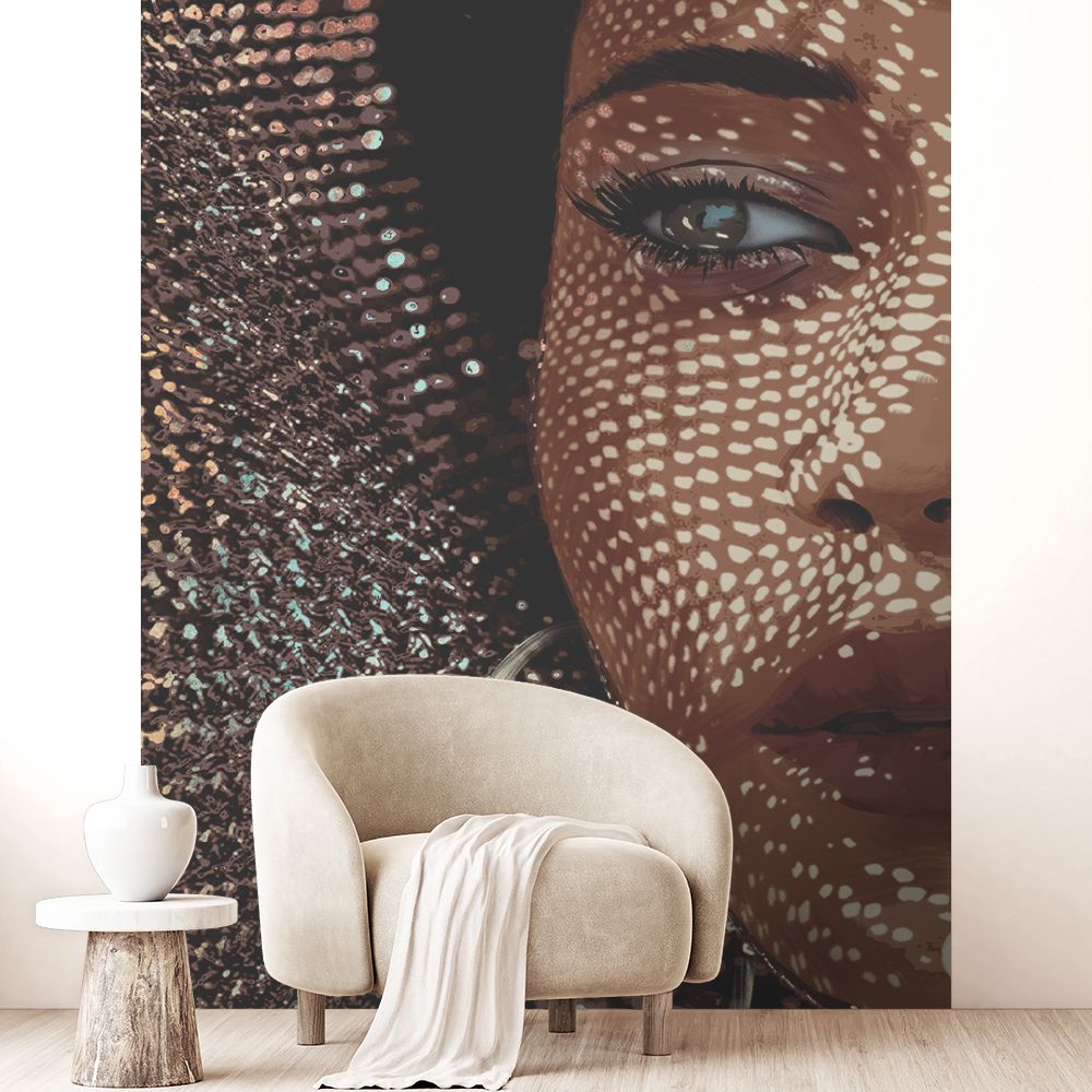 Papier peint "Portrait artistique captivant"