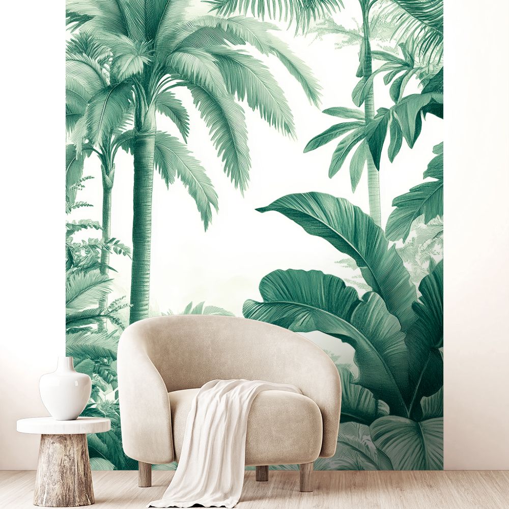 Papier peint "Paysage tropical luxuriant"