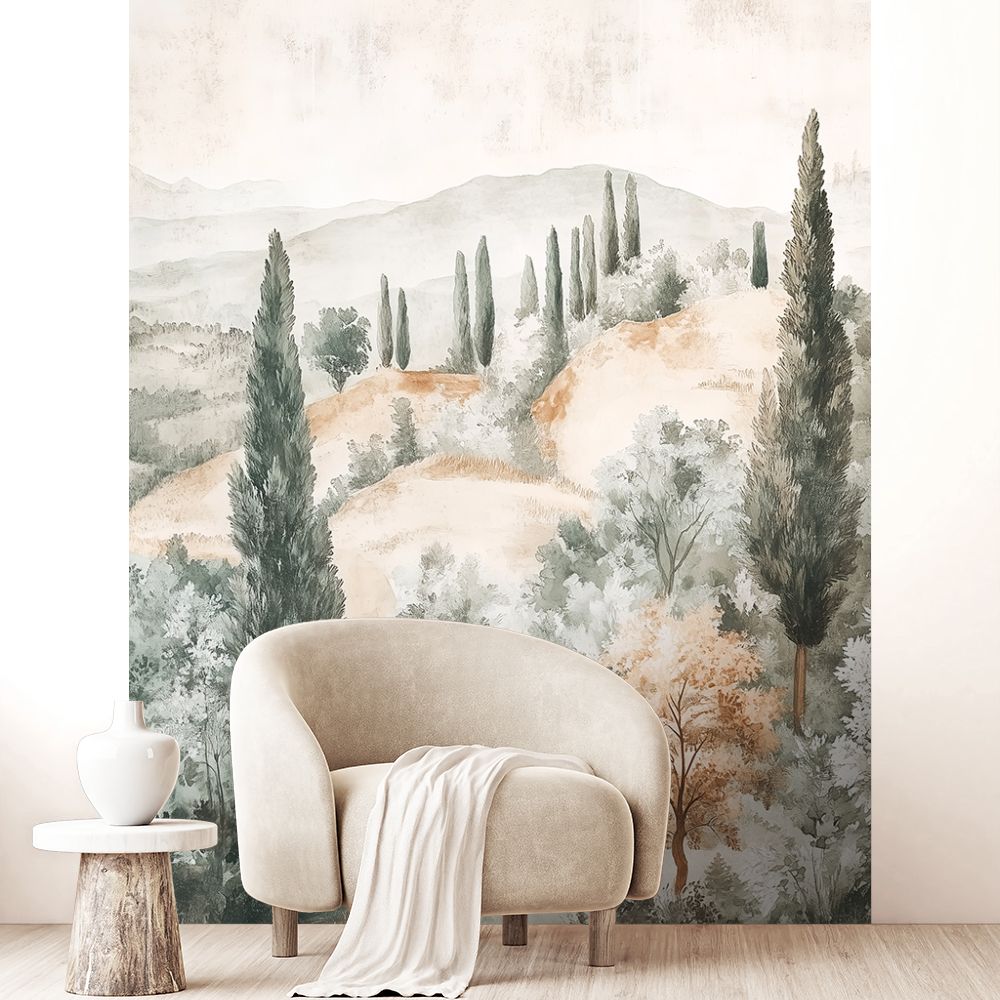 Papier peint "Scène paisible naturelle"