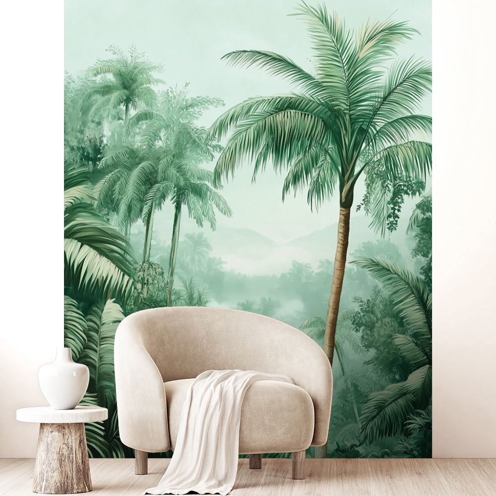 Papier peint "Paysage tropical apaisant"