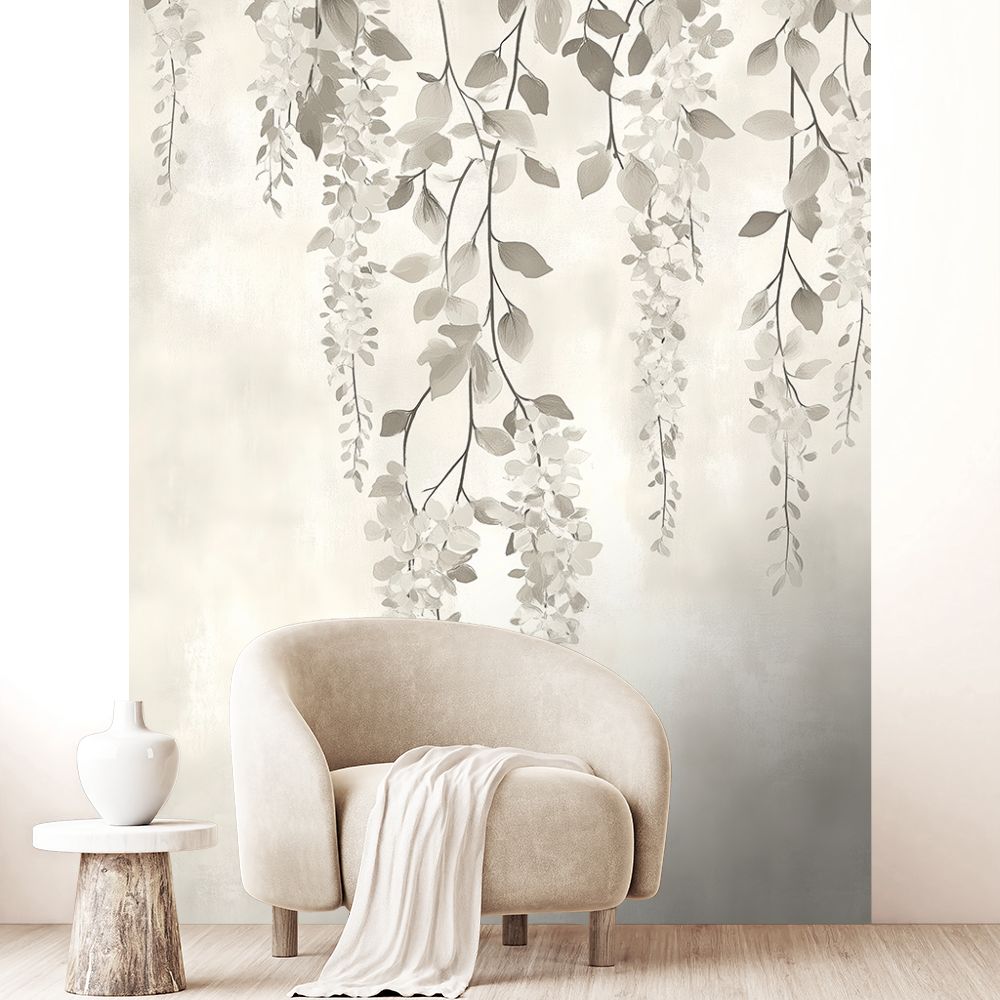 Papier peint "Douceur florale élégante"