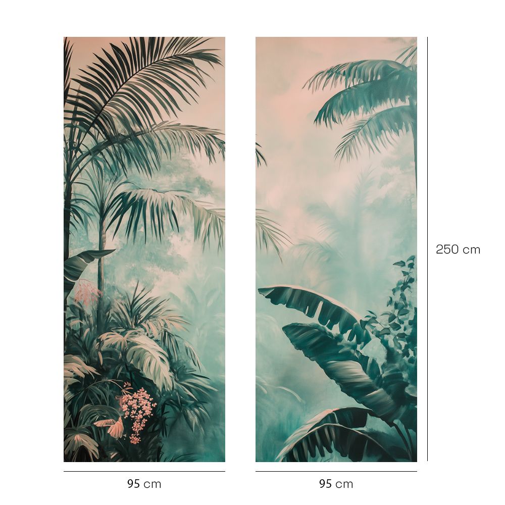 Papier peint "Paysage tropical luxuriant"