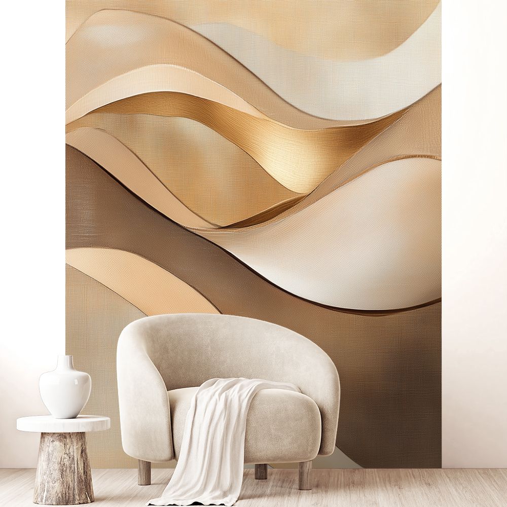 Papier peint "Ondulations élégantes"