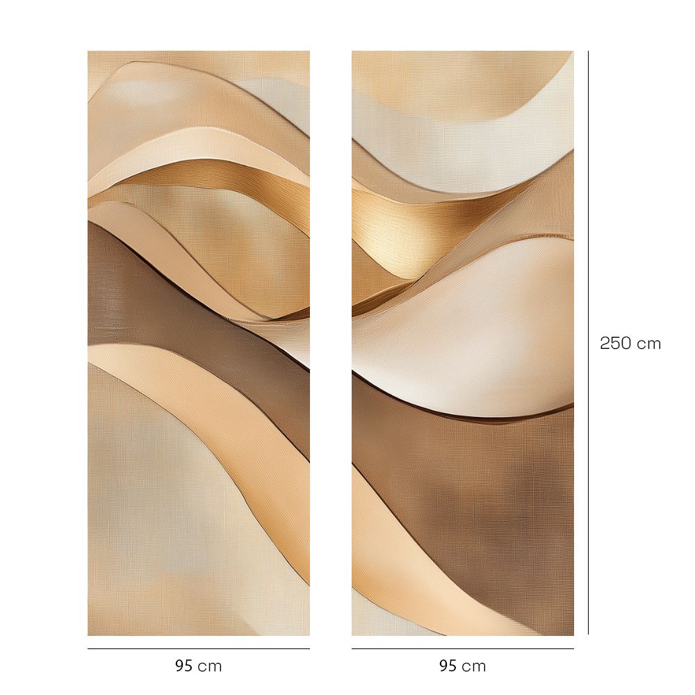 Papier peint "Ondulations élégantes"