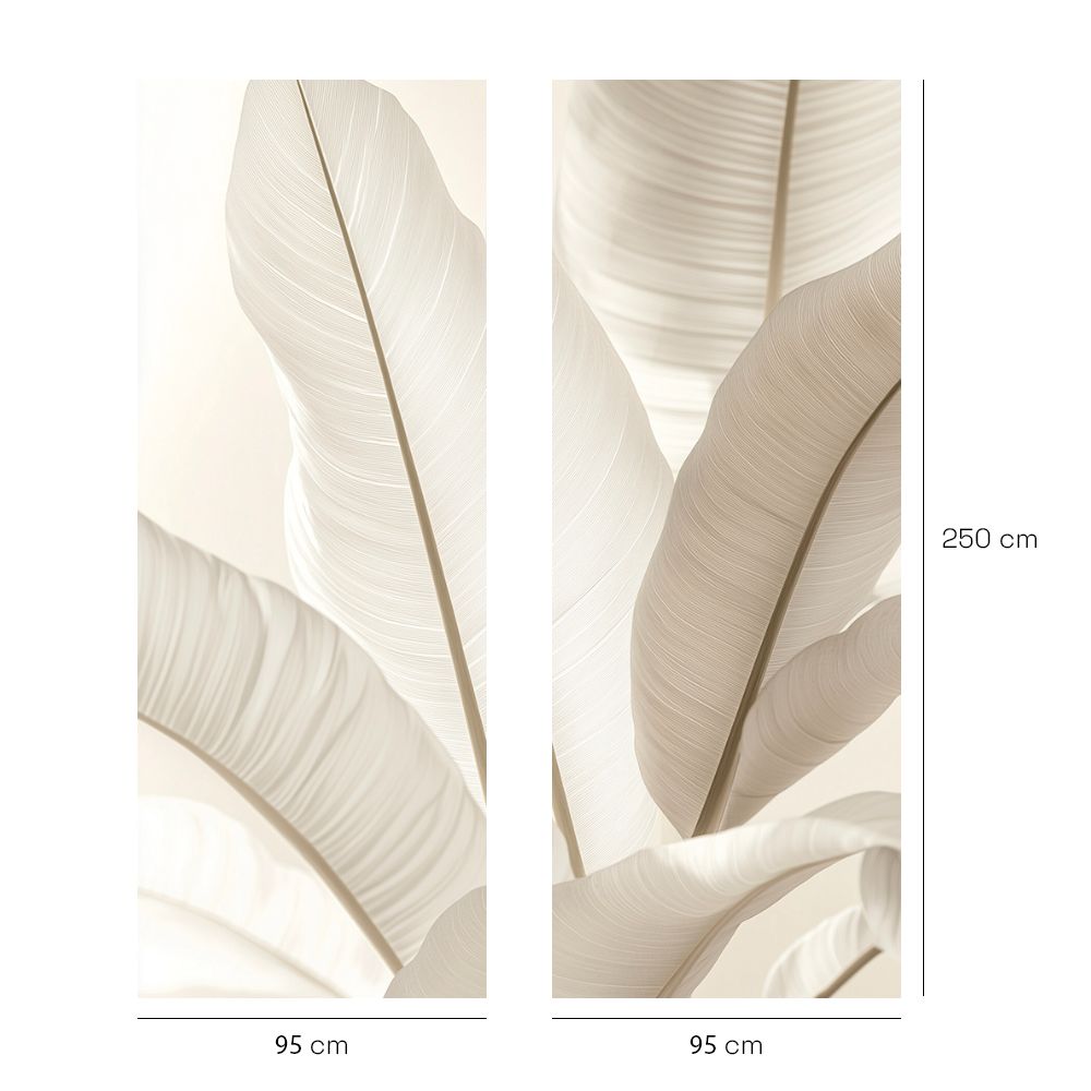 Papier peint "Feuilles apaisantes"