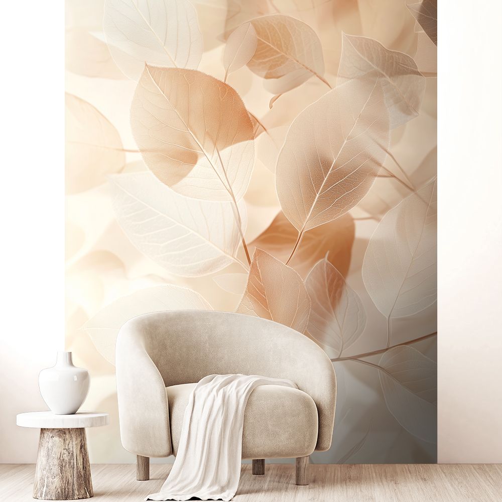 Papier peint "Feuillage délicat élégant"