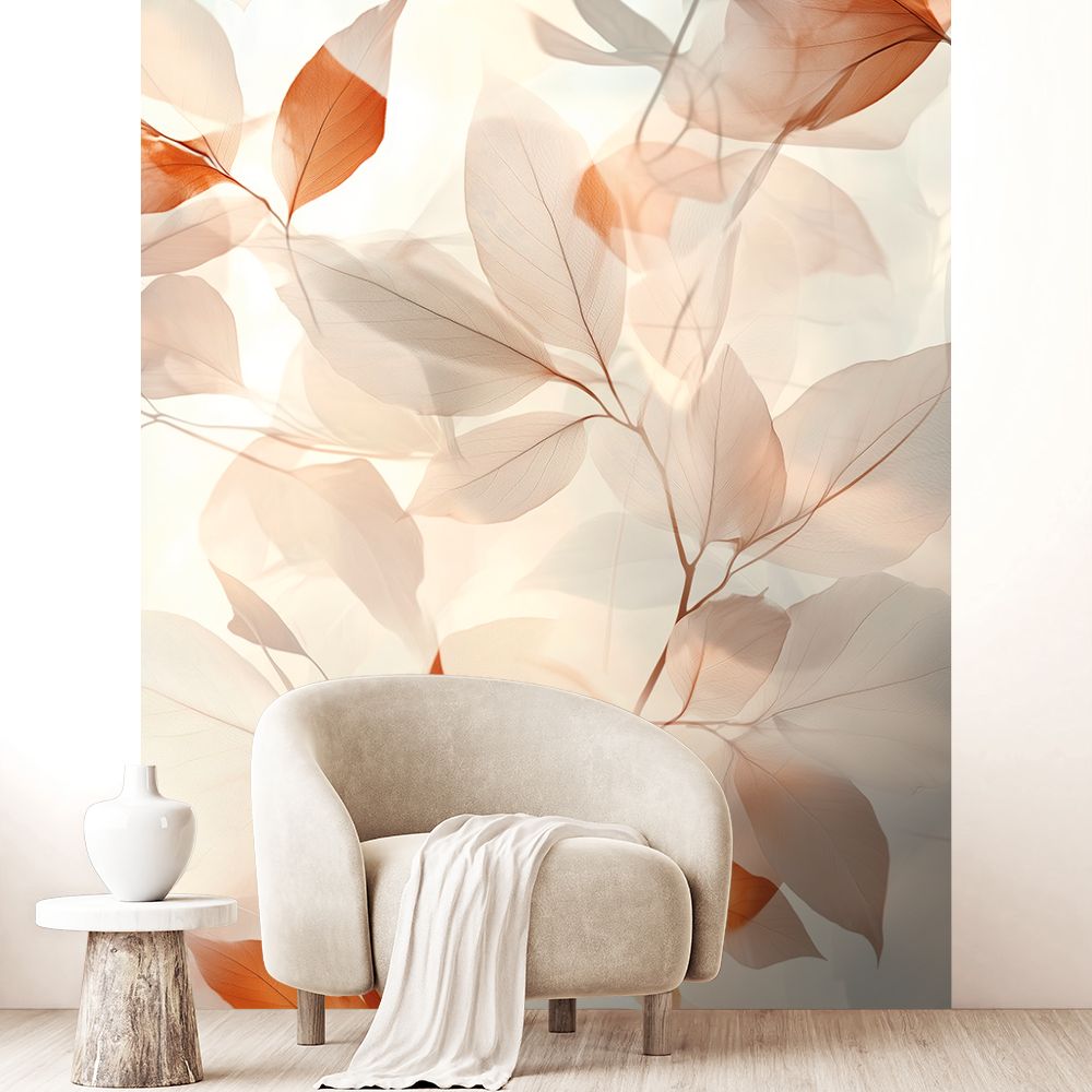 Papier peint "Feuilles apaisantes"