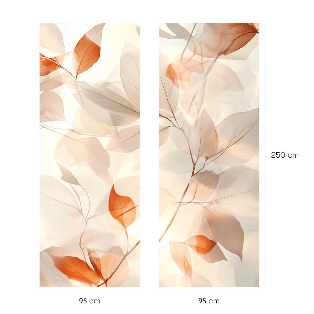 Papier peint "Feuilles apaisantes"