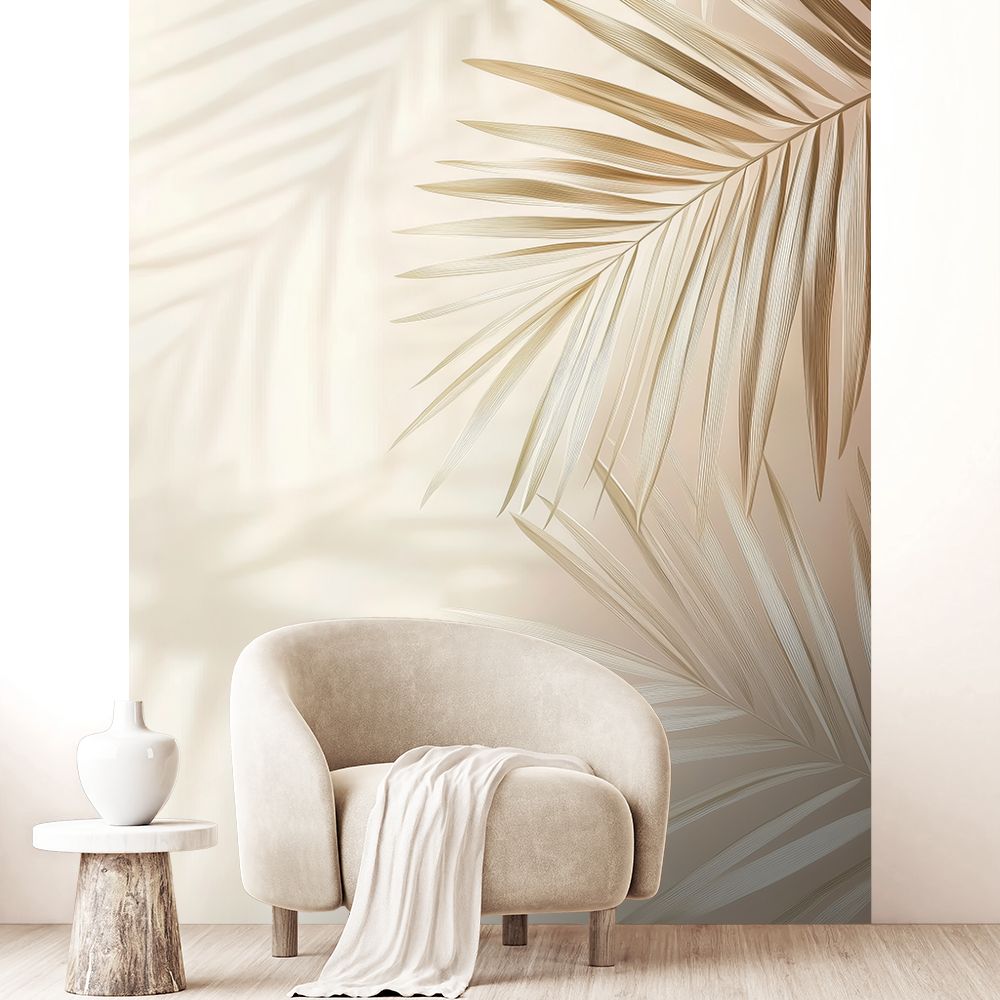 Papier peint "Feuilles apaisantes"