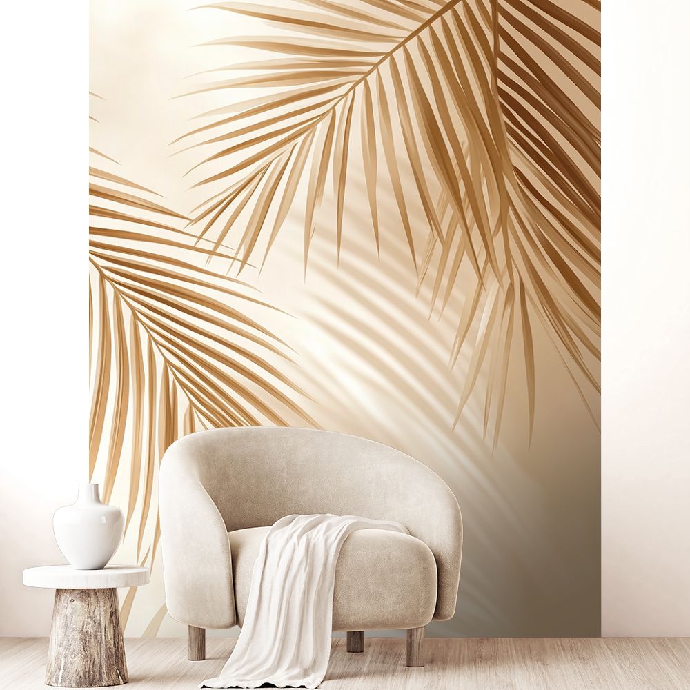 Papier peint "Feuilles délicates"