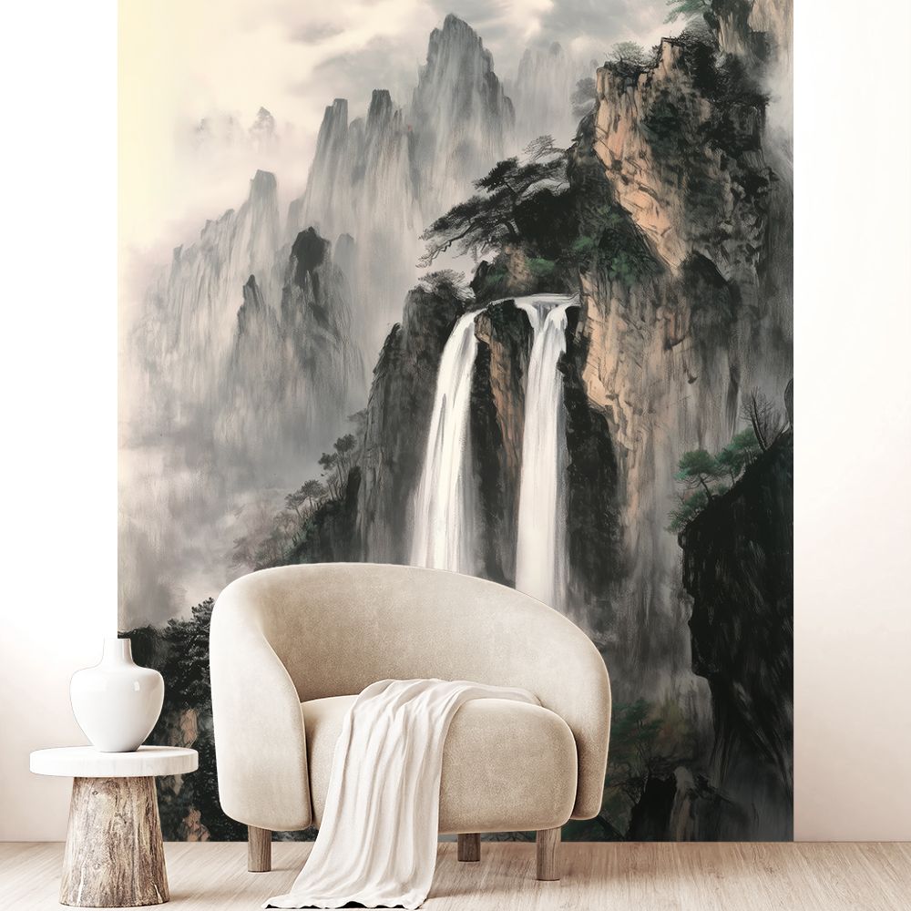 Papier peint "Cascade sereine"
