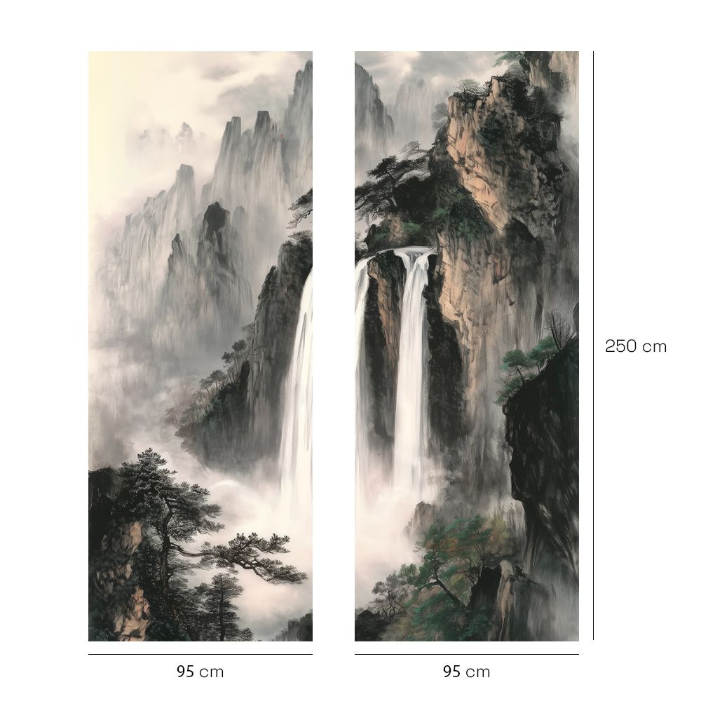 Papier peint "Cascade sereine"