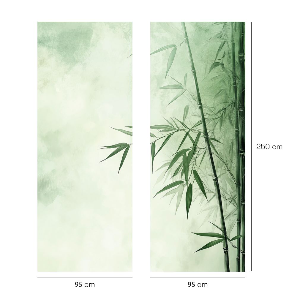 Papier peint "Bambou naturel"