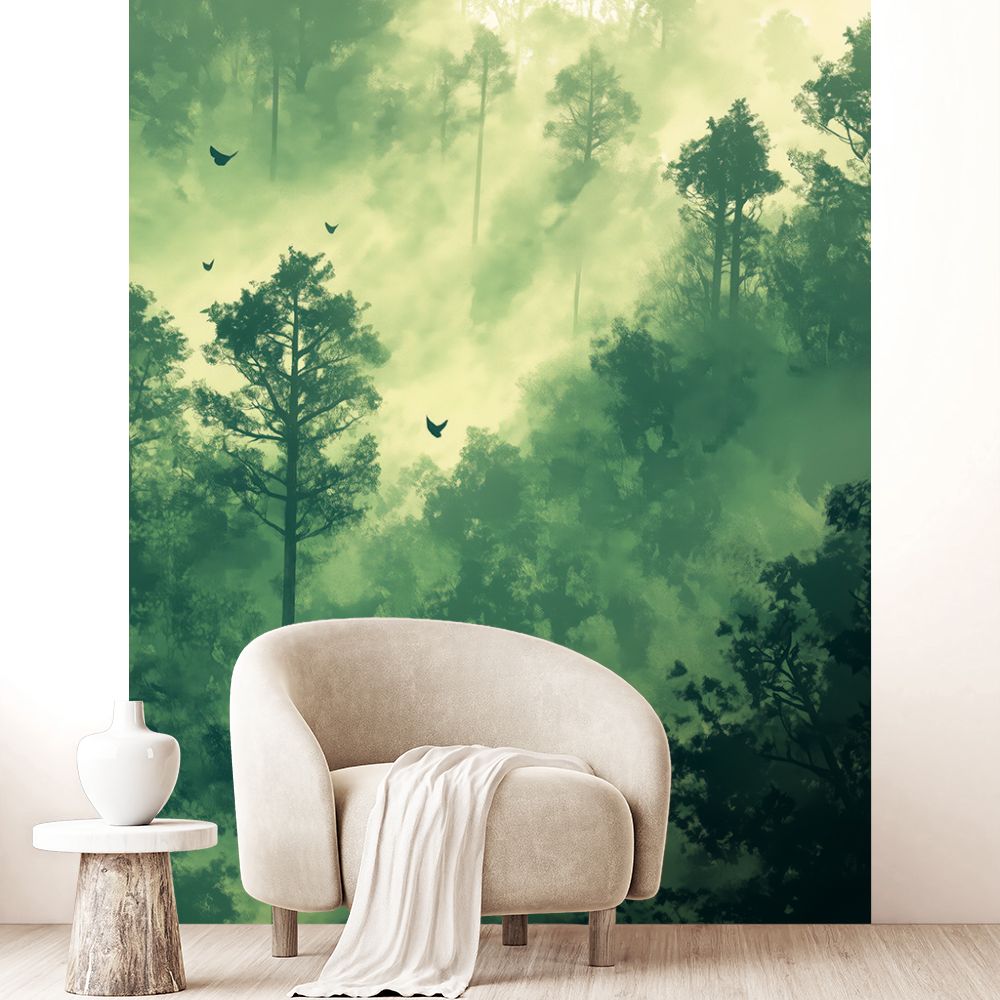 Papier peint "Forêt mystérieuse"