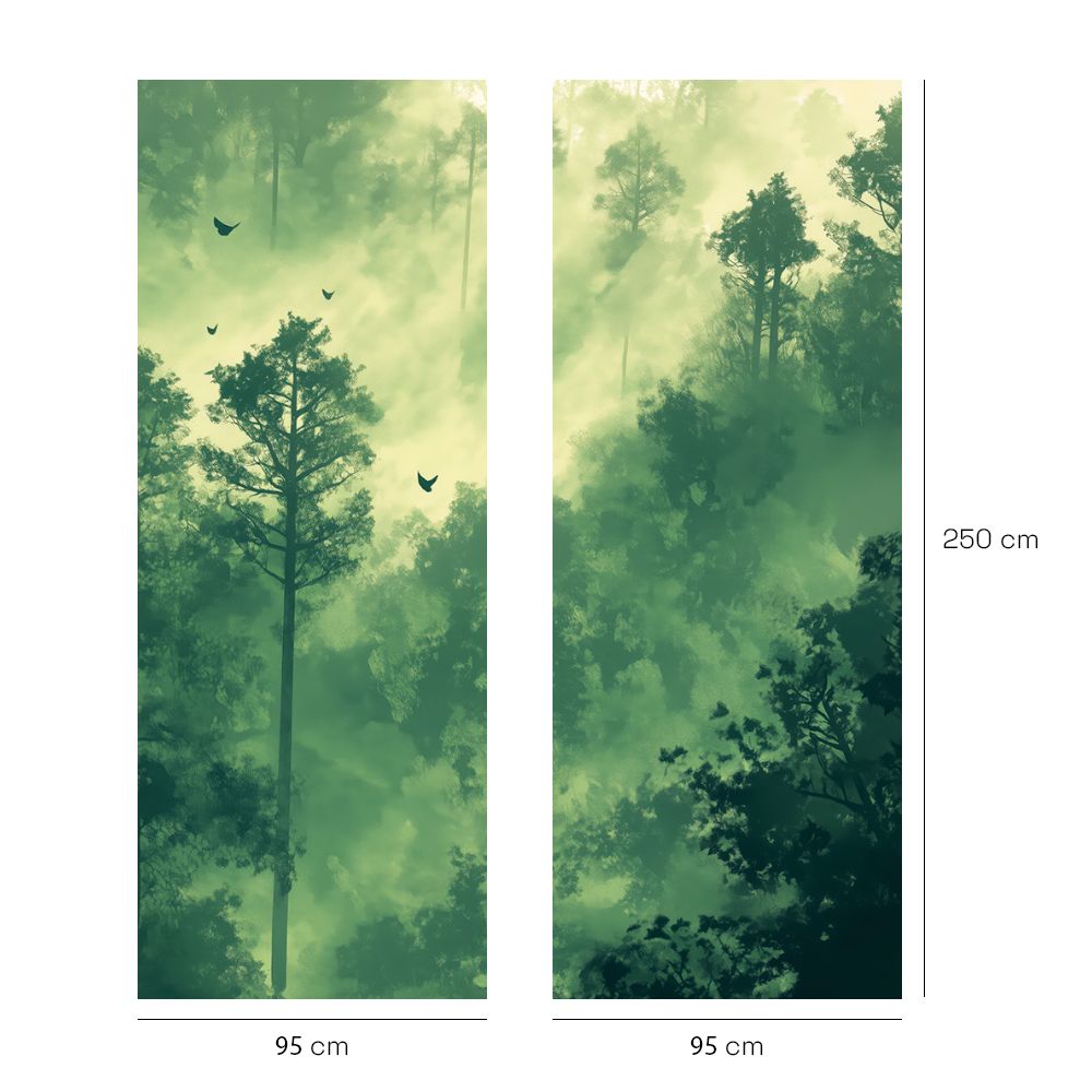 Papier peint "Forêt mystérieuse"