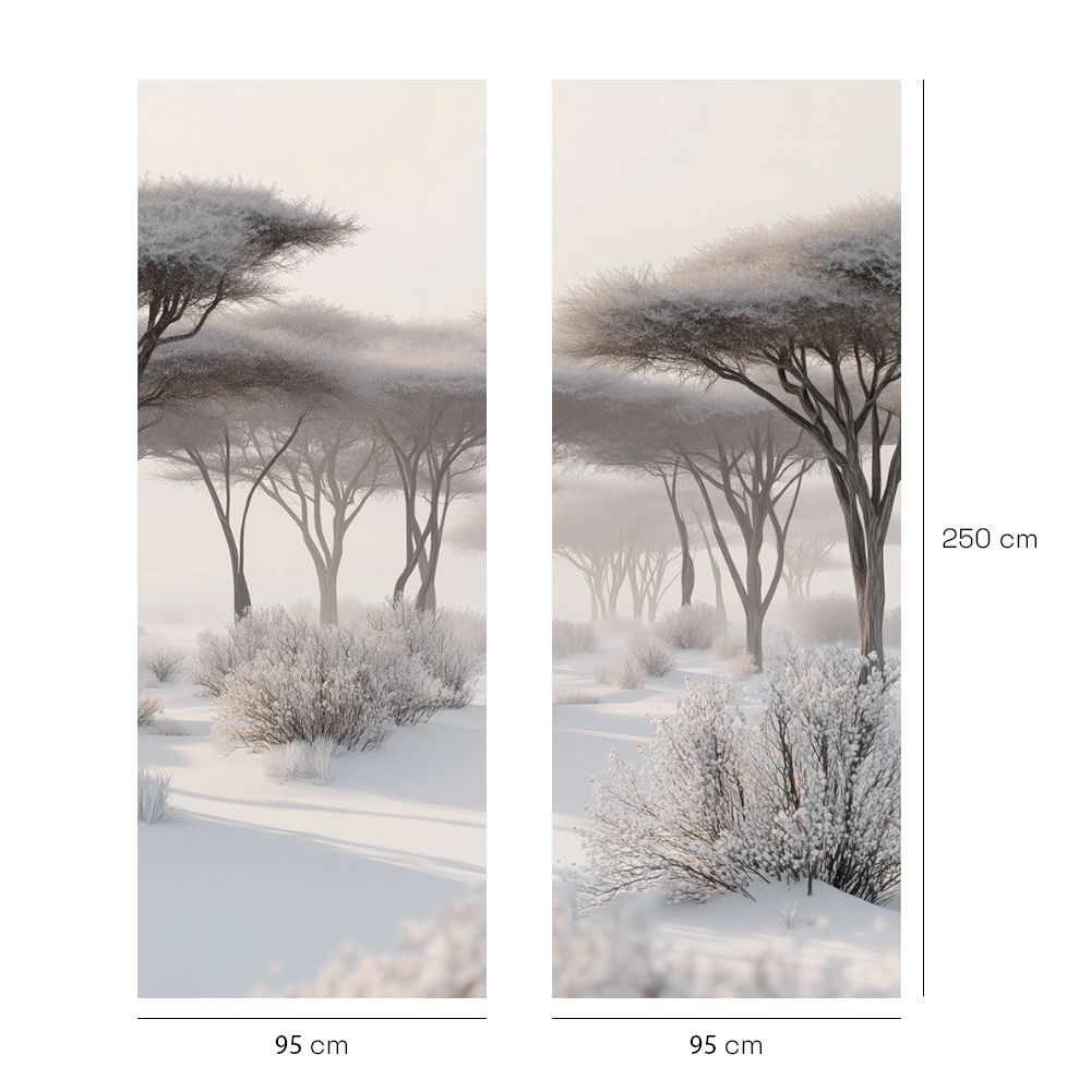 Papier peint "Paysage hivernal paisible"